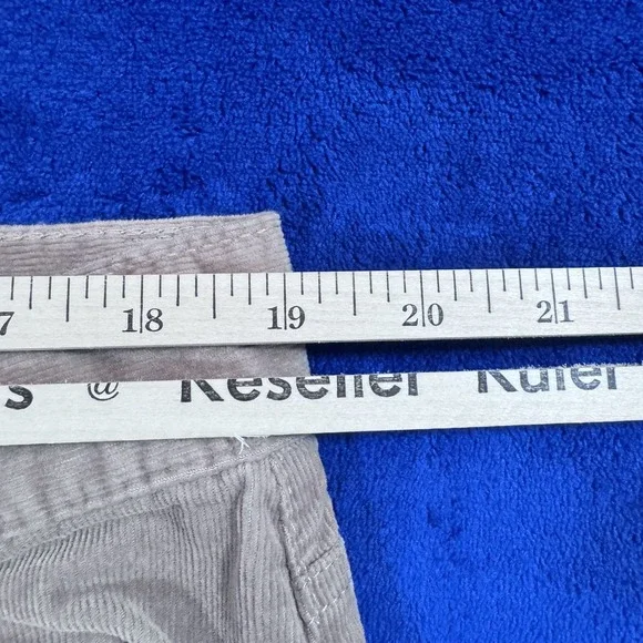 Michael Kors Pants Mens 38x32 Beige Corduroy Straight Fit Classic Casual Logo - Picture 7 of 13